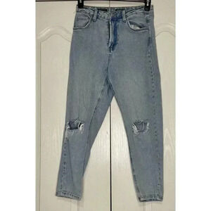 Wild Fable Women’s Size 8 Stone Wash Distressed High‎ Rise Blue Jeans